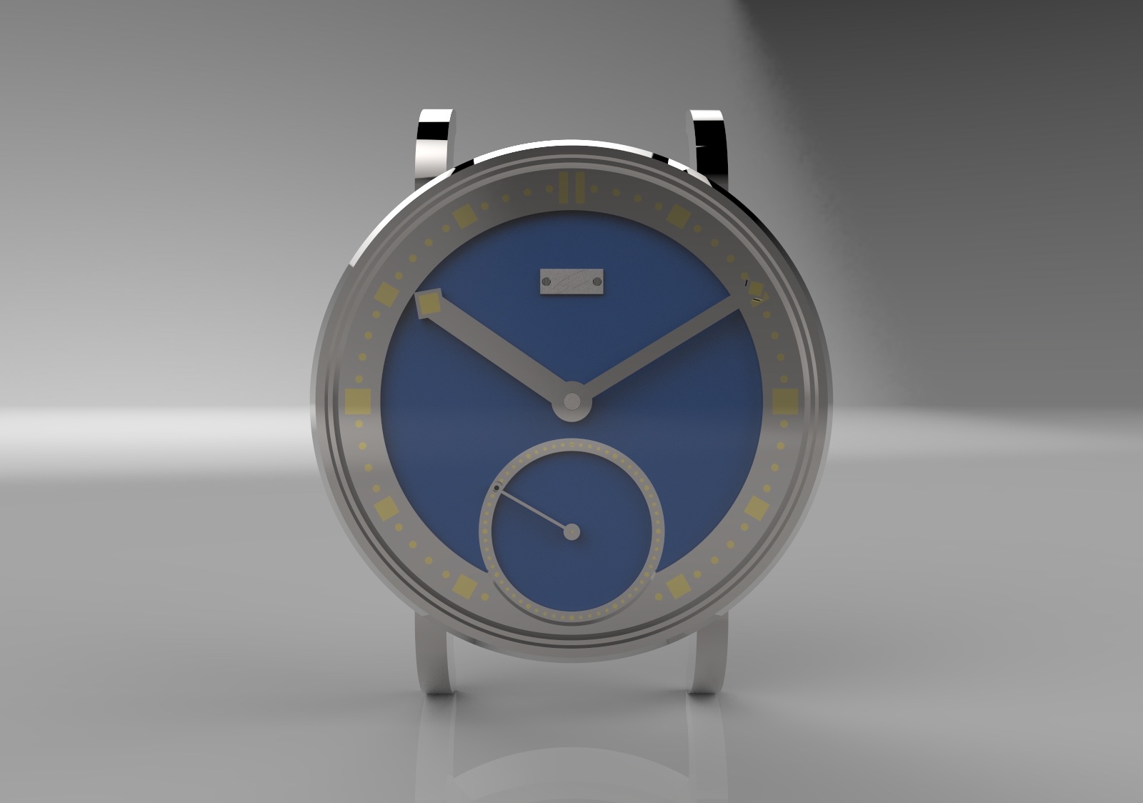 Montre Model 1 TL-Watchmaking, cadran bleu et petite seconde